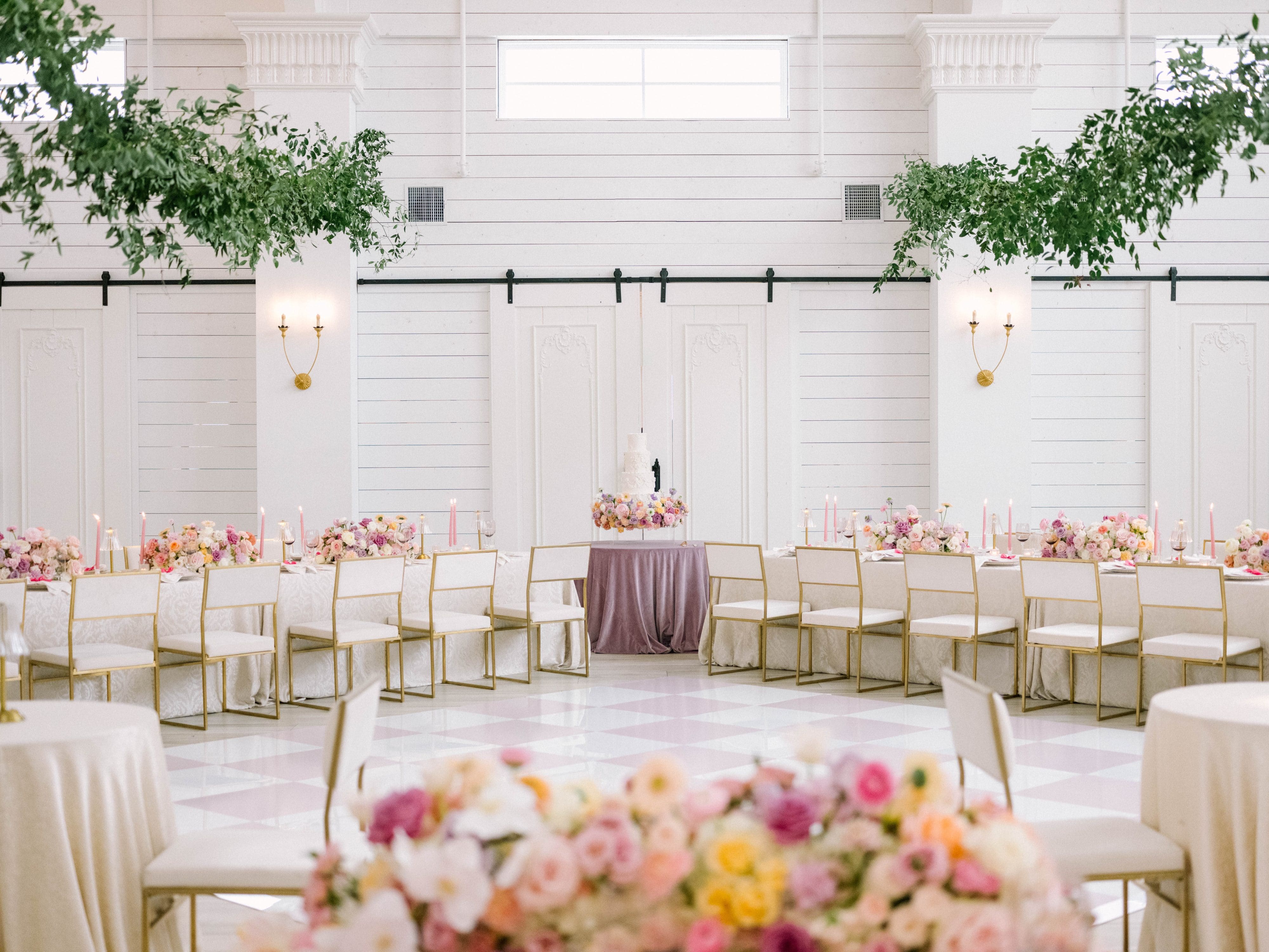 indoor wedding reception seating
